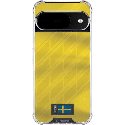 Sweden Soccer Flag Google Pixel 10 Clear Case